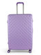 Playful Bags Среден Куфар Лила с 4 колела Височина 62см.