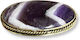 Amethyst Chevron Καπουσόν Οβάλ 42x24mm