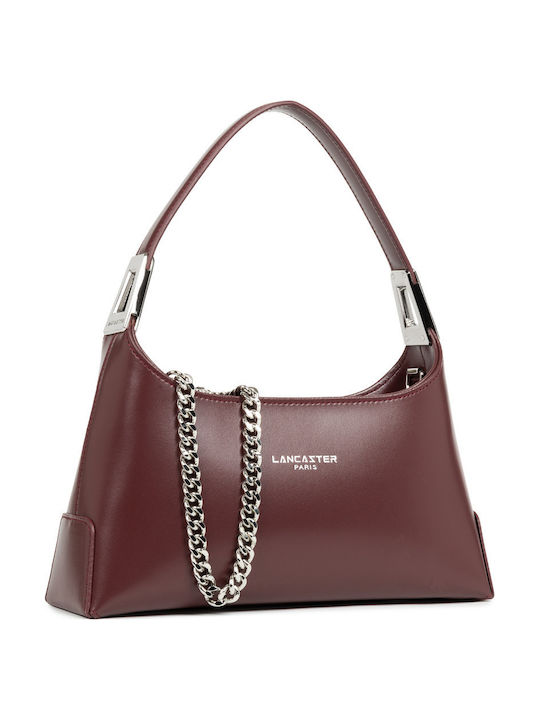 Lancaster Paris Leather Women's Bag Shoulder Burgundy 433-30
