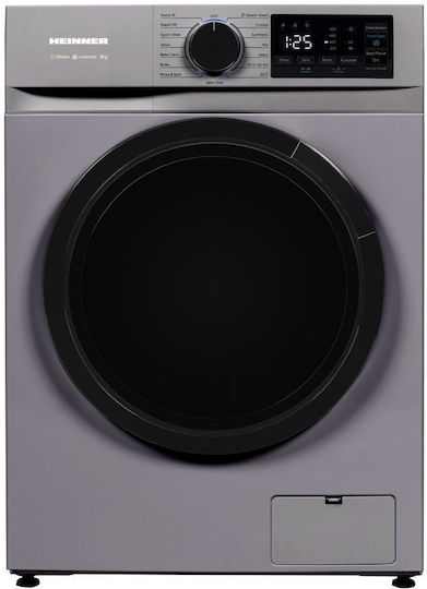 Heinner Πλυντήριο Ρούχων 9kg 1400 Στροφών Ασημί HWM-M914IVNSA+++