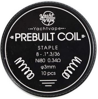 Yachtvape Staple Coil Ni80 0,34 Ohm 10 Stücke