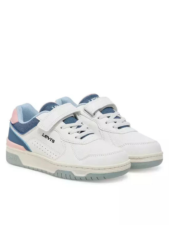 Dereck Παιδικά Sneakers Ανατομικά με Σκρατς Λευκά