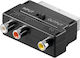 Конвертор Scart / RCA мъжки към Scart / RCA женски 1бр 02.005.0001