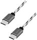 LogiLink Braided USB 2.0 Cable USB-C male - USB-C Λευκό 2m CU0200