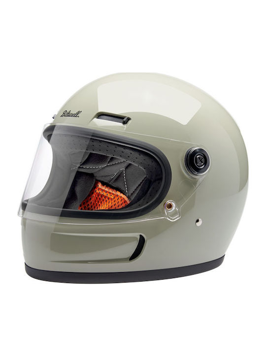 Biltwell Gringo Chalk Grey Motorradhelm Volles ...