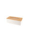 Atmosphera Plastic Tissue Holder White 26.6x13.1x8.6cm 6724210