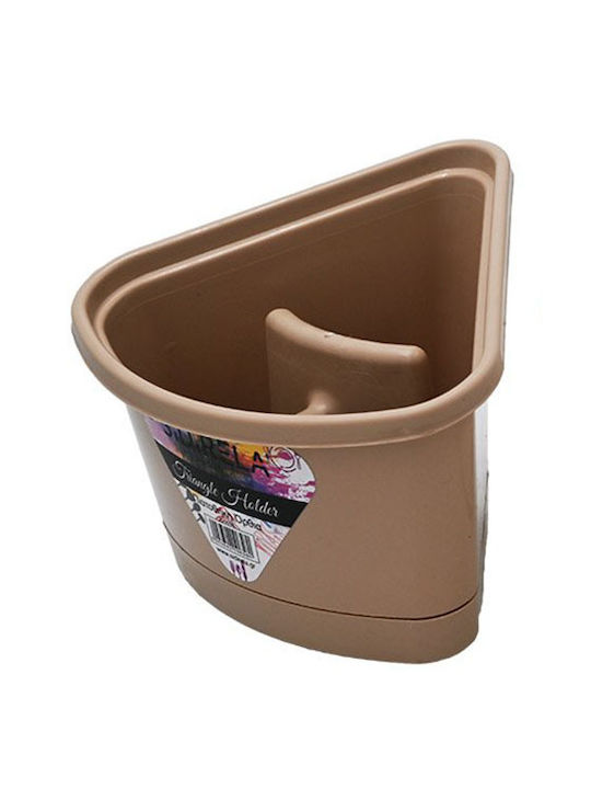 Sidirela Plastic Beige Cutlery Drainer 18x15.5x14cm