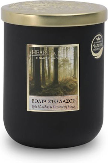 Heart & Home Свещ от Соя Буркан Кафяв 320гр 1бр