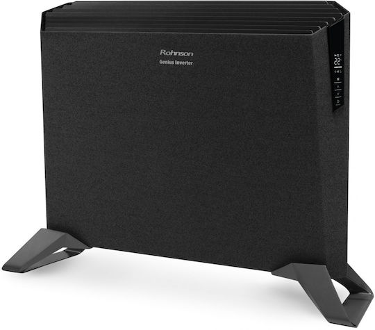 Rohnson Genius Convector Heater Floor / Wall 2000W with Electronic Thermostat and WiFi Black
