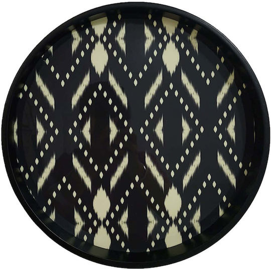 Espiel Decorative Tray Wooden Round 40x40cm