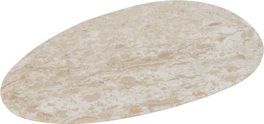 Artekko Marble Decorative Platter Beige 30x17x1cm Artekko Marble Decorative Platter Beige 30x17x1cm