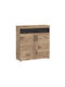Μπουφές Tivodea 101 mit Schubladen Oak, Anthracite 38x38x93cm