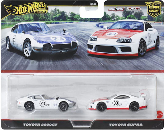 Hot Wheels Set Premium Mașinuțe Toyota 2000GT și Toyota Supra Scară 1:64