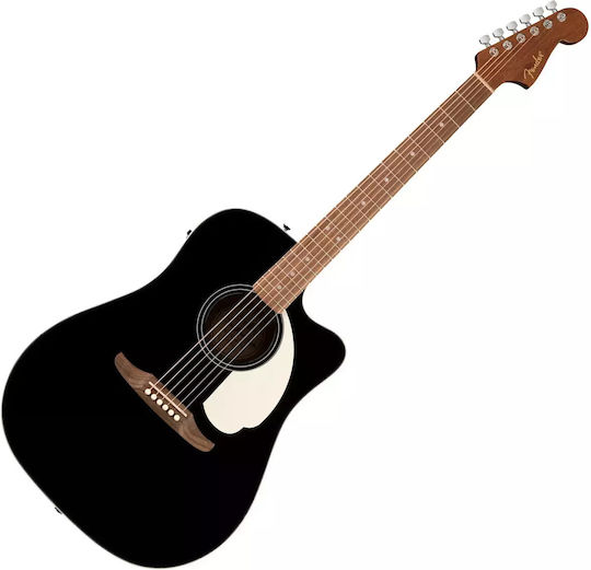 Fender Semi-Akustik Gitarre Standard Redondo Ce Schwarz