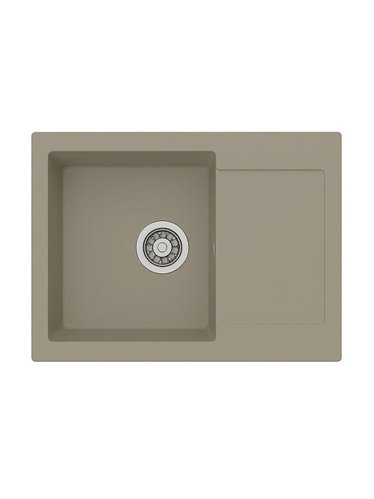 Unixton Drop-In Chiuvetă din Granit Sintetic L61xW50cm Maro