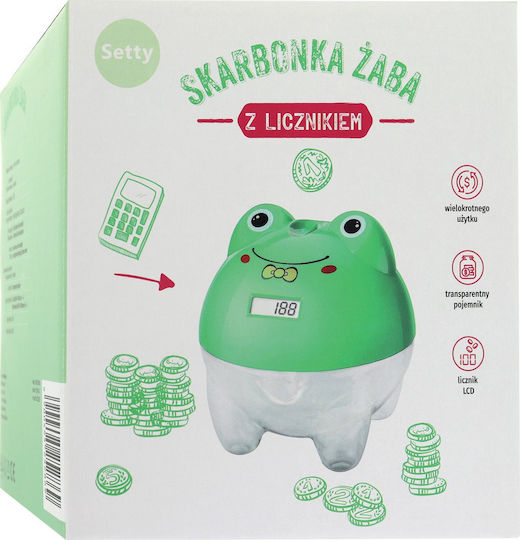Setty Piggy Bank Counter Frog Ys011-3a