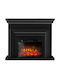 Electric Sun Floor Electric Fireplace 1800W Black