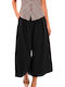 Women's Fabric Trousers Black