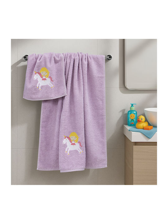 Lino Home Σετ Βρεφικές Πετσέτες 2τμχ Μπεζ Βάρους 450gr/m²
