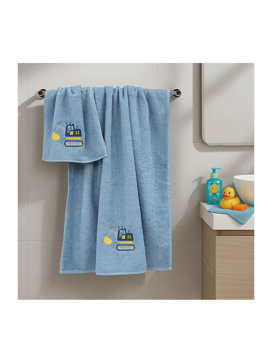 Lino Home Σετ Βρεφικές Πετσέτες 2τμχ Μπεζ Βάρους 450gr/m²