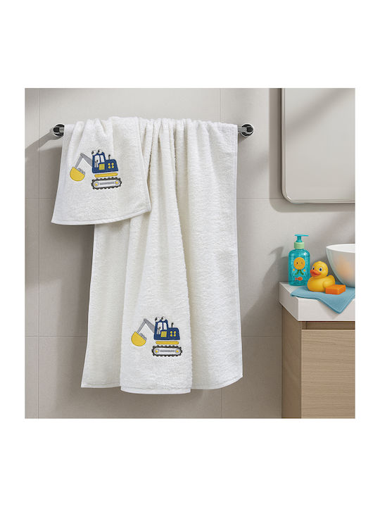 Lino Home Σετ Βρεφικές Πετσέτες 2τμχ Μπεζ Βάρους 450gr/m²