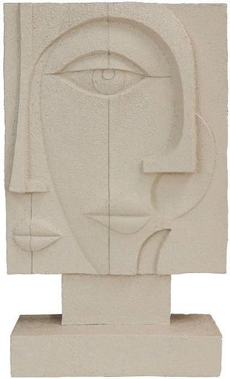 Φιγουρα Γεωμετρικη Cubism Λευκη 16,4χ7,3χ26,9εκ