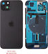 Iphone 15 Battery Cover + Camera Lens + Metal Plaid + Flashlight + Charging Flex + Nfc Black