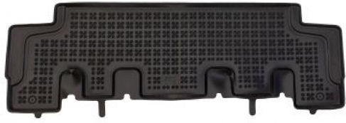 Rezaw Plast Rear Mats 2pcs Tray Type for Renault Trafic 2021 Black