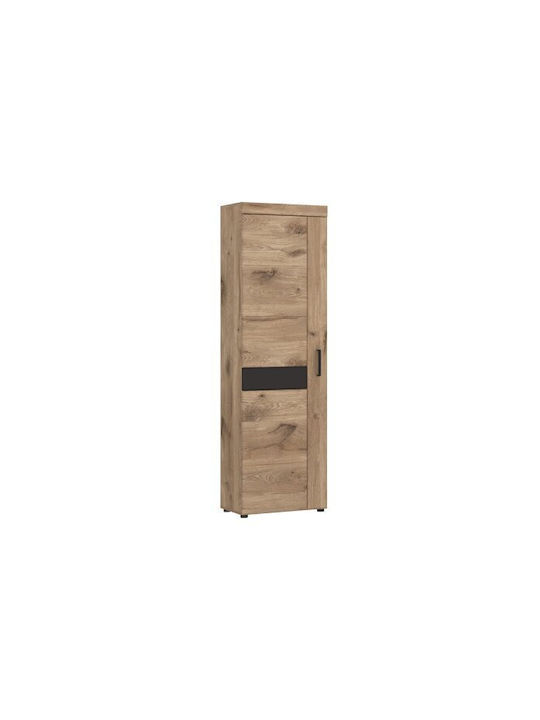Единична врата Гардероб Tivodea 100 Oak, Anthra...