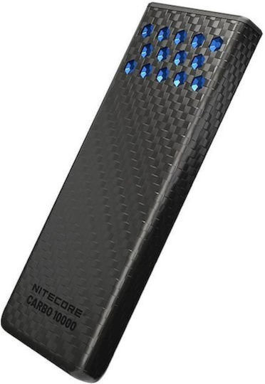 NiteCore Carbo Gen2 Power Bank 10000mAh 30W Mit 2 USB-C Ausgangsanschlüsse Power Delivery / Schnellladung Blau