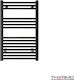 Thermo Alto Релса за кърпи за Баня 500x800 Черен