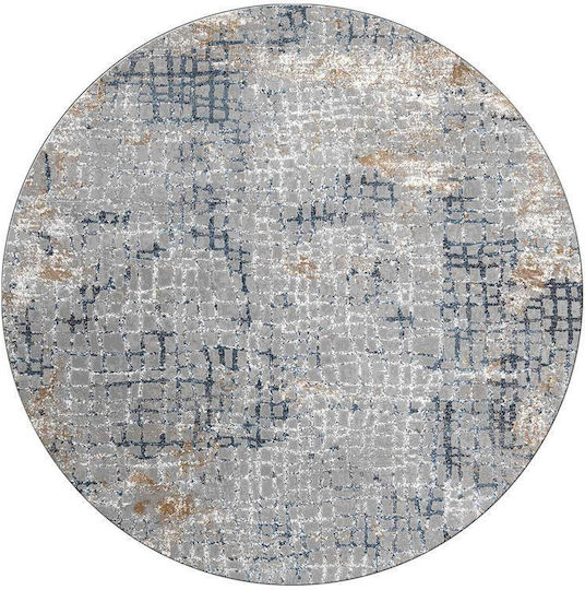 Ns Carpets Χαλί Στρογγυλό Grey Navy Φ300cm