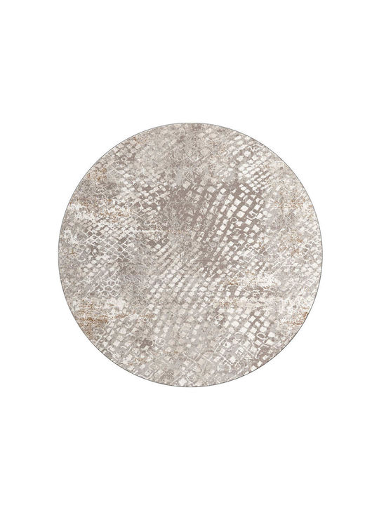 Ns Carpets Rug Round Cream Gold