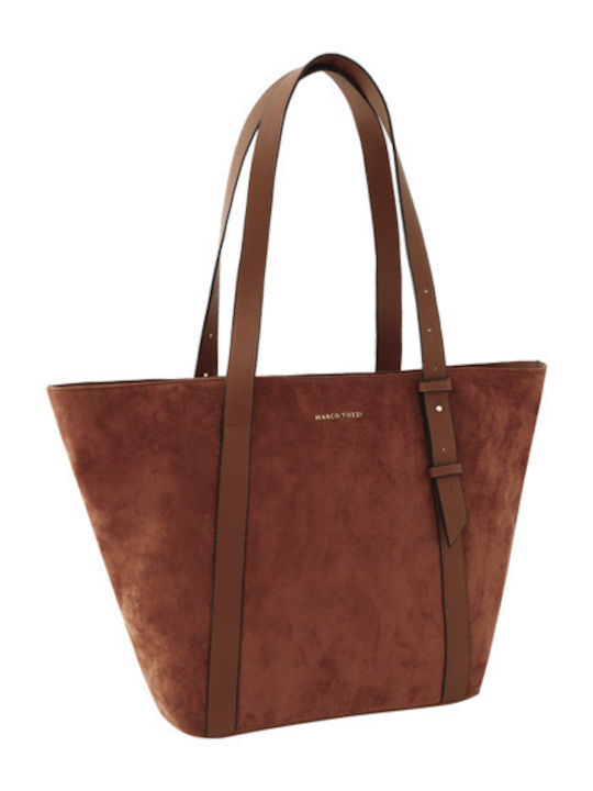 Damen-Tote-Tasche Cognac