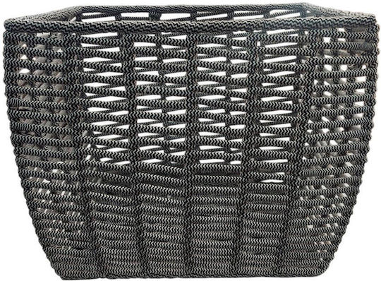 Atmosphera Aufbewahrungskorb Stoff Schwarz 48x38x36cm 1Stück