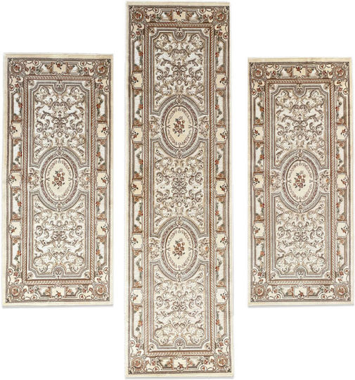 Bekas Carpets Genova Σετ Χαλιά Κρεβατοκάμαρας Μπεζ 38028-636260 3τμχ