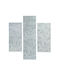 Bekas Carpets Otello Summer Bedroom Rugs Set Petrol Blue 33013-4646 3pcs