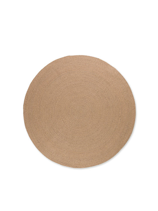 Tapicap Tress Χαλί Στρογγυλό Beige Φ200cm