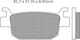 Brake Pads Set Fa415 Organic Genuine Honda122578