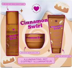 Revolution Beauty Cinnamon Swirl Σετ Περιποίησης για Καθαρισμό Σώματος