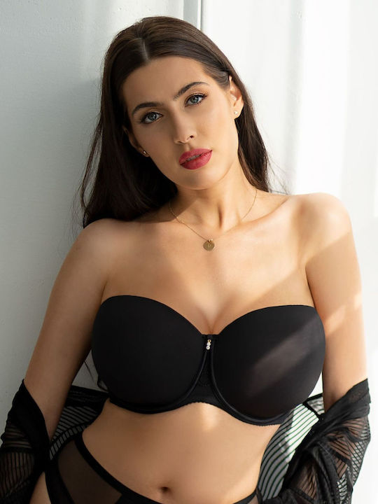 Krisline Balconette Μαύρο Σουτιέν