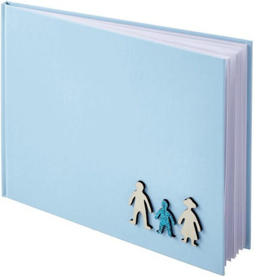 Hochzeitswunschbuch- Taufe Hellblau