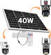 Taggo CCTV Accessories Solar Panel 40W 20Ah Batteries Included Surveillance Cameras 12V Output