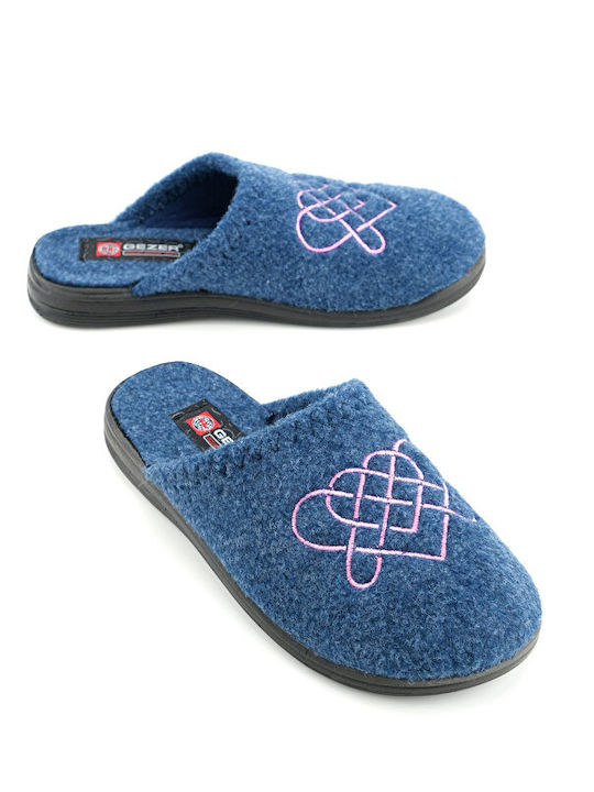 Winter Women's Slippers Blue
