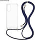 Silicone Case With Cord Sonique Armor Clear Opp...