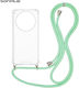 Silicone Case Cord Sonique Armor Clear Oppo Fin...