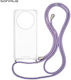 Silicone Case With Cord Sonique Armor Clear Opp...