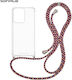 Silicone Case With Cord Sonique Armor Clear Opp...