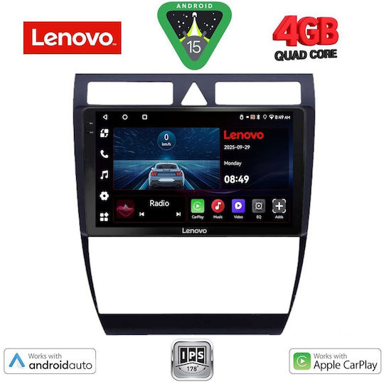 Lenovo Ηχοσύστημα Αυτοκινήτου για Audi A6 1998-2005 (Bluetooth/USB/AUX/WiFi/GPS/Apple-Carplay/Android-Auto) με Οθόνη Αφής 9"