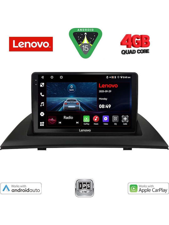 Lenovo Car Audio System for BMW X3 (E83) 2003-2010 (Bluetooth/USB/AUX/WiFi/GPS/Apple-Carplay/Android-Auto) with Touch Screen 9"